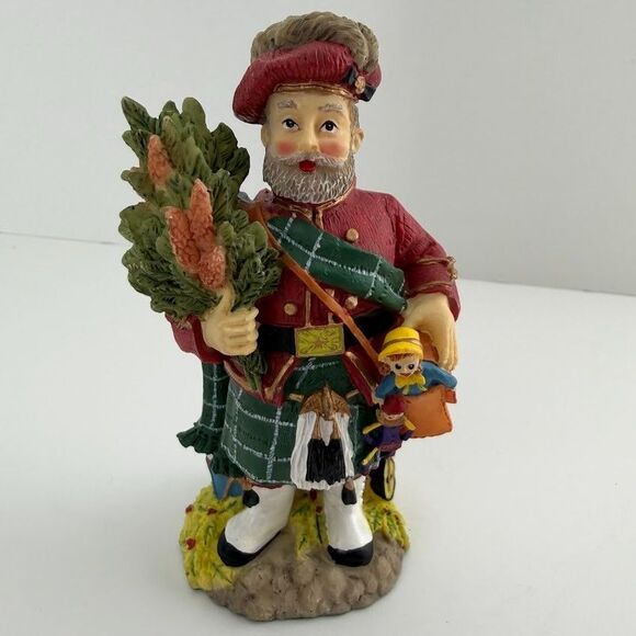 International Resources Other - Vintage International Santa Claus Collection First Footer Scotland SC27 w Box